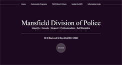 Desktop Screenshot of mansfieldpolicedepartment.com